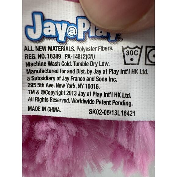 2013 Tummy Stuffers Pink Cat Jay Play Plush Stuffed Animal Holder Storage 15” - Picture 8 of 11